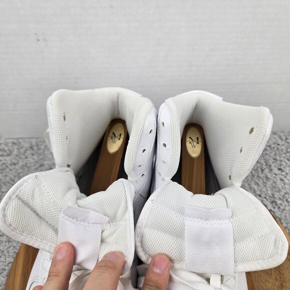 Nike Mens 12 Air Force 1 High Triple White Casual Athletic Sneaker 315121-115 - Picture 12 of 13